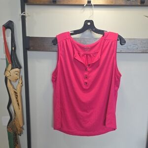 Ricki's Fuchsia Button-Detail Tank Top (🛍 Bundle ANY 6/$36)